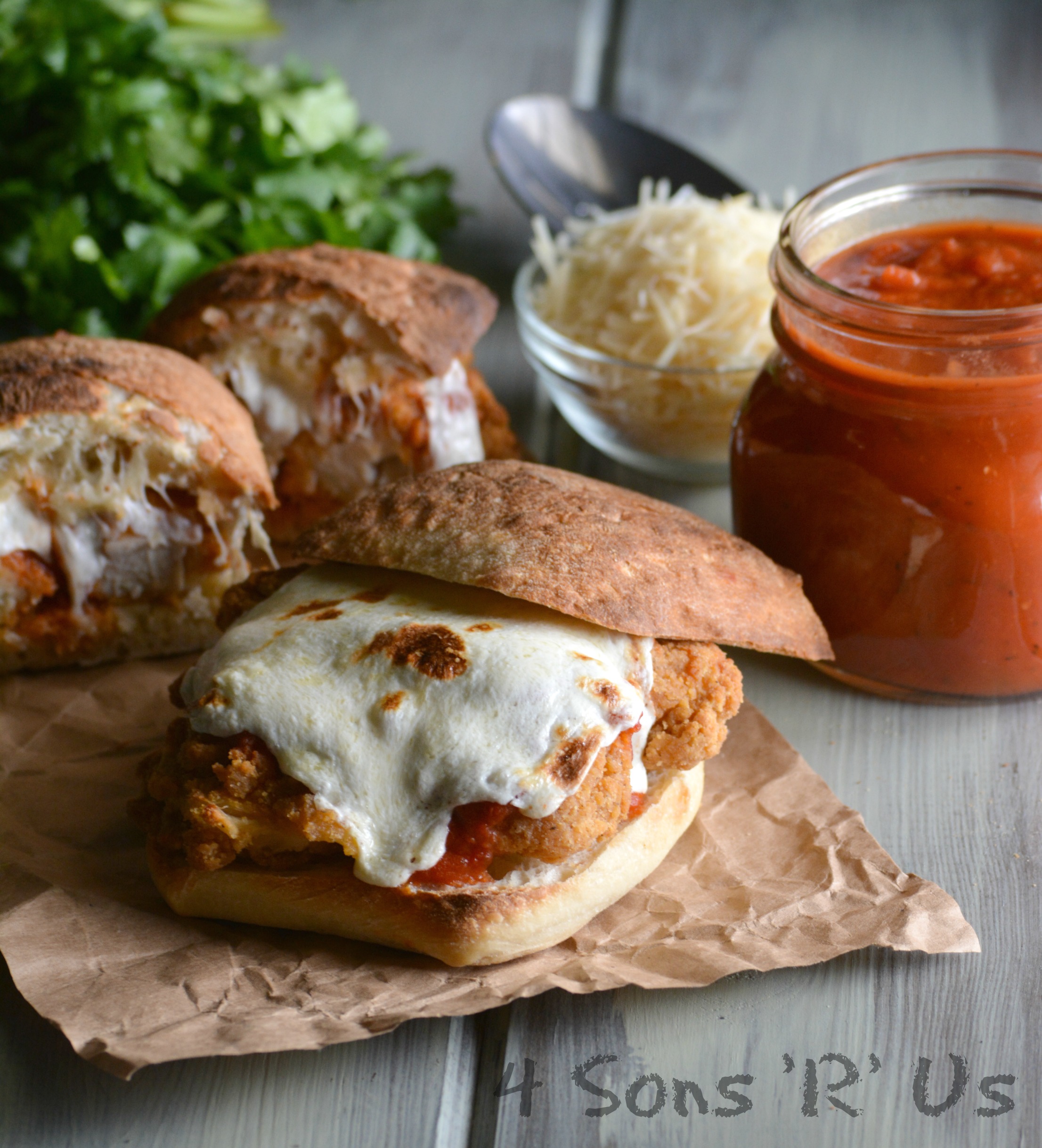 Chicken Parmesan Sandwiches 3 4 Sons 'R' Us