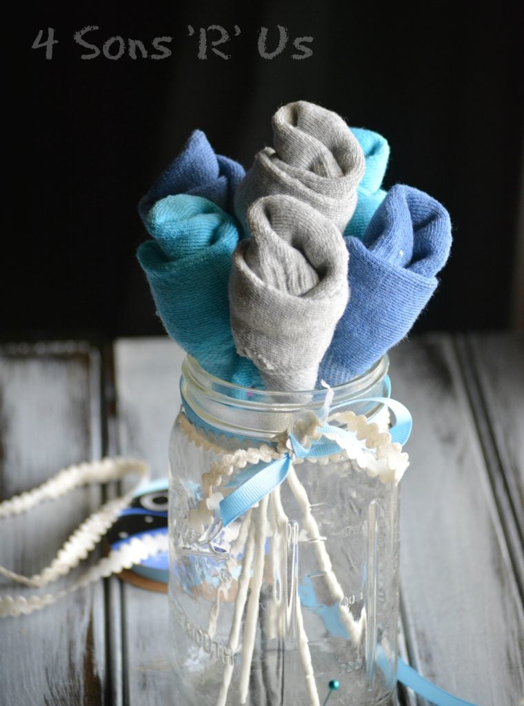 A Simple Sock Bouquet