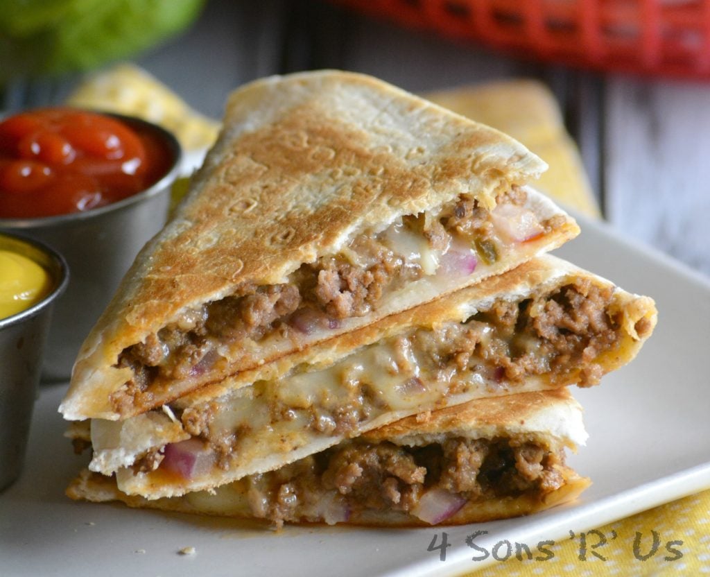 Cheeseburger Quesadillas 4