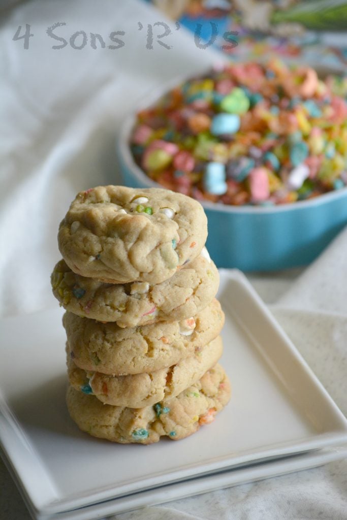 Marshmallow Fruity Pebble Crunch Brown Butter Cookies