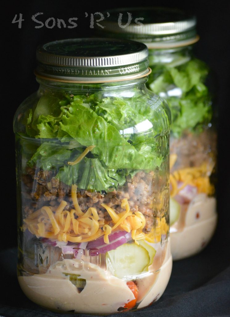 Cheeseburger Salad-in-a-Jar