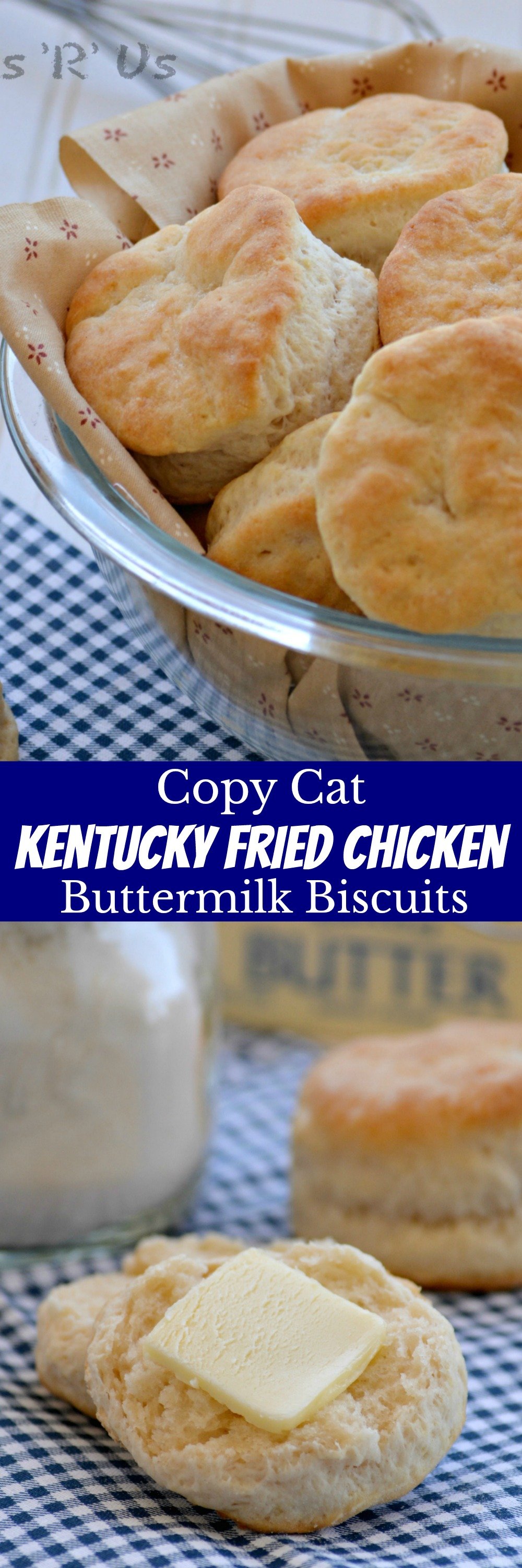 Everyone loves a good biscuit, but in the South we have a special affinity for them. Don't wait to get your biscuit game on, because you don't want to miss out on these! With a golden, buttery crisp on the outside and flaky soft inside the layers that just melt in your mouth these Copy Cat KFC Biscuits are the only buttermilk biscuit recipe you'll ever want or need.