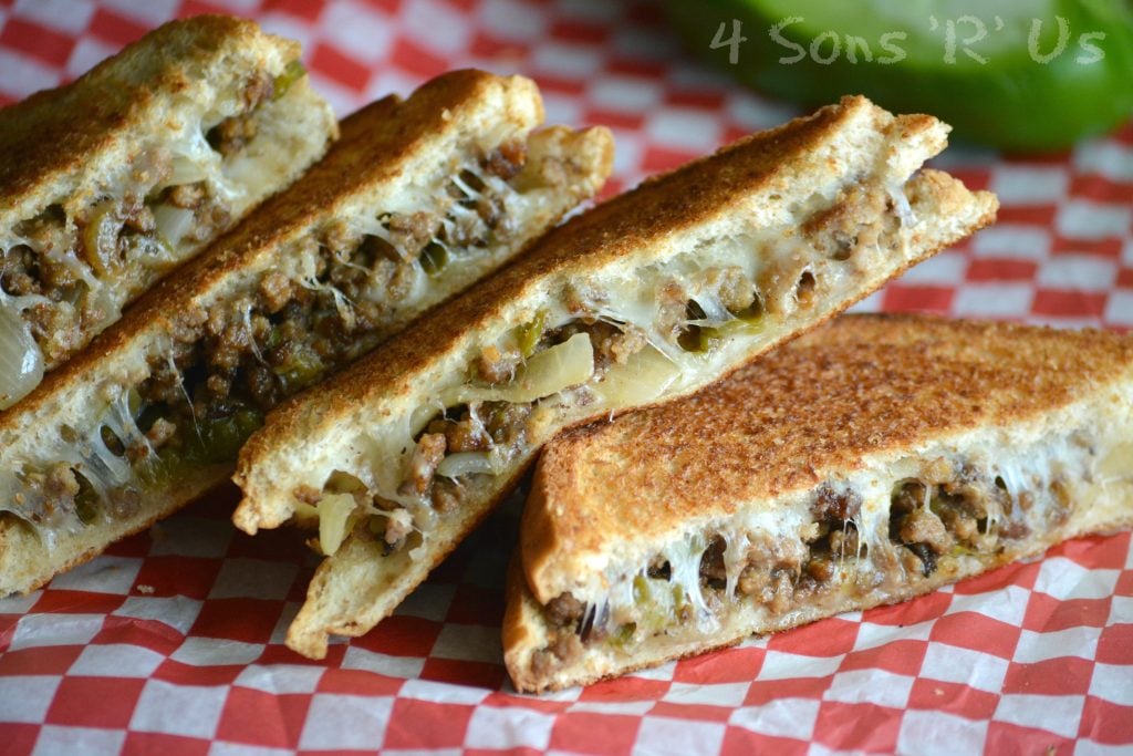 Philly Cheesesteak Grilled Cheese School Lunch