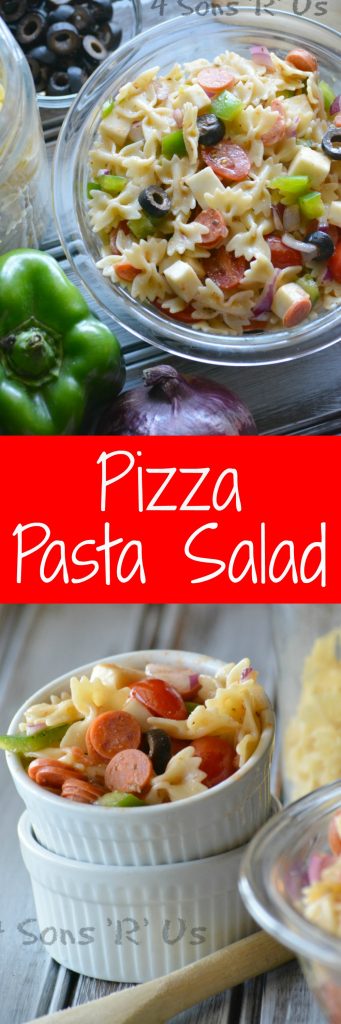 Pizza Pasta Salad Collage
