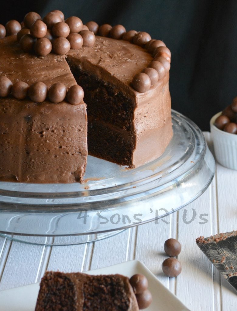 Chocolate Malted Milkshake Cake