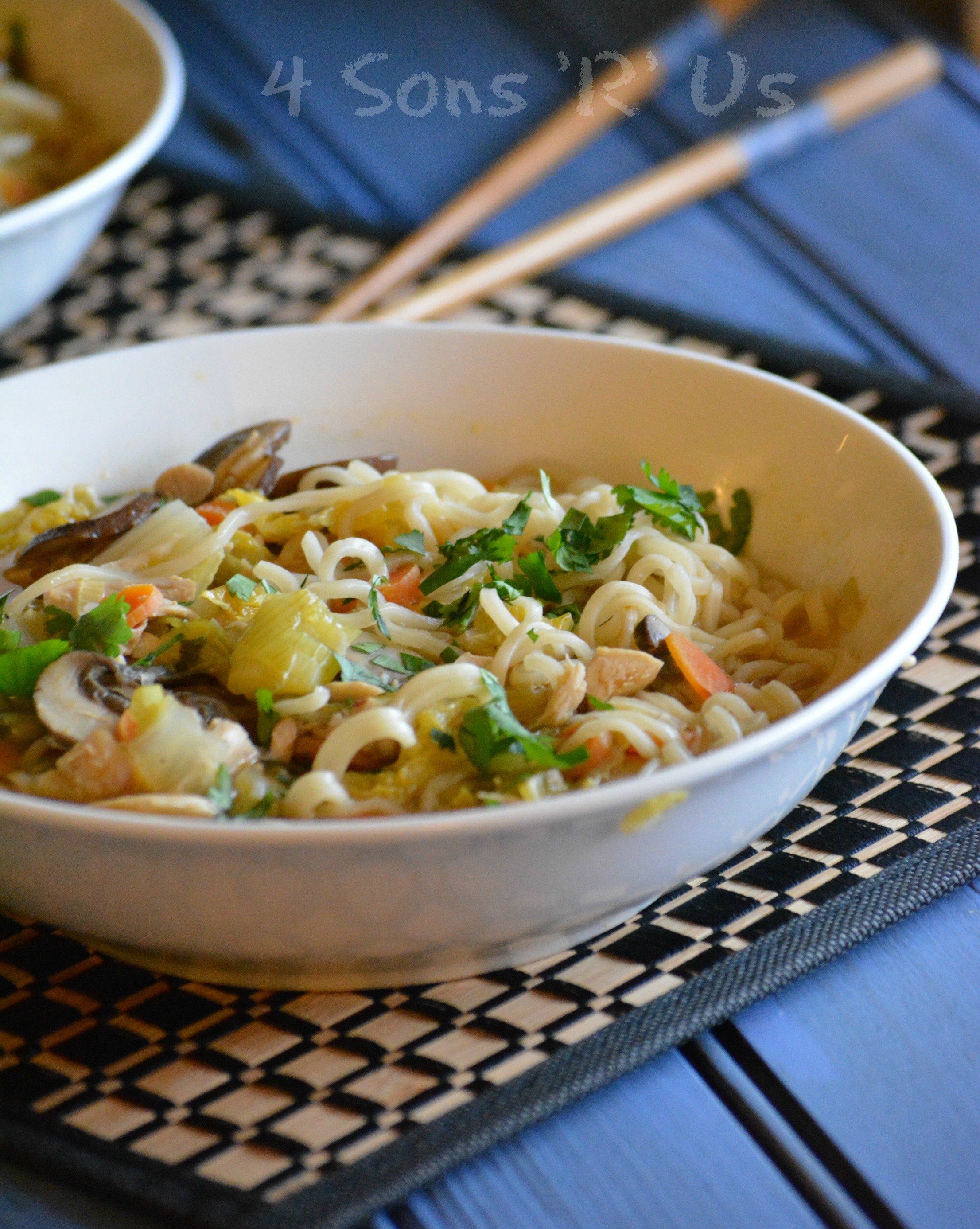 Asian Chicken Noodle Soup - 4 Sons 'R' Us