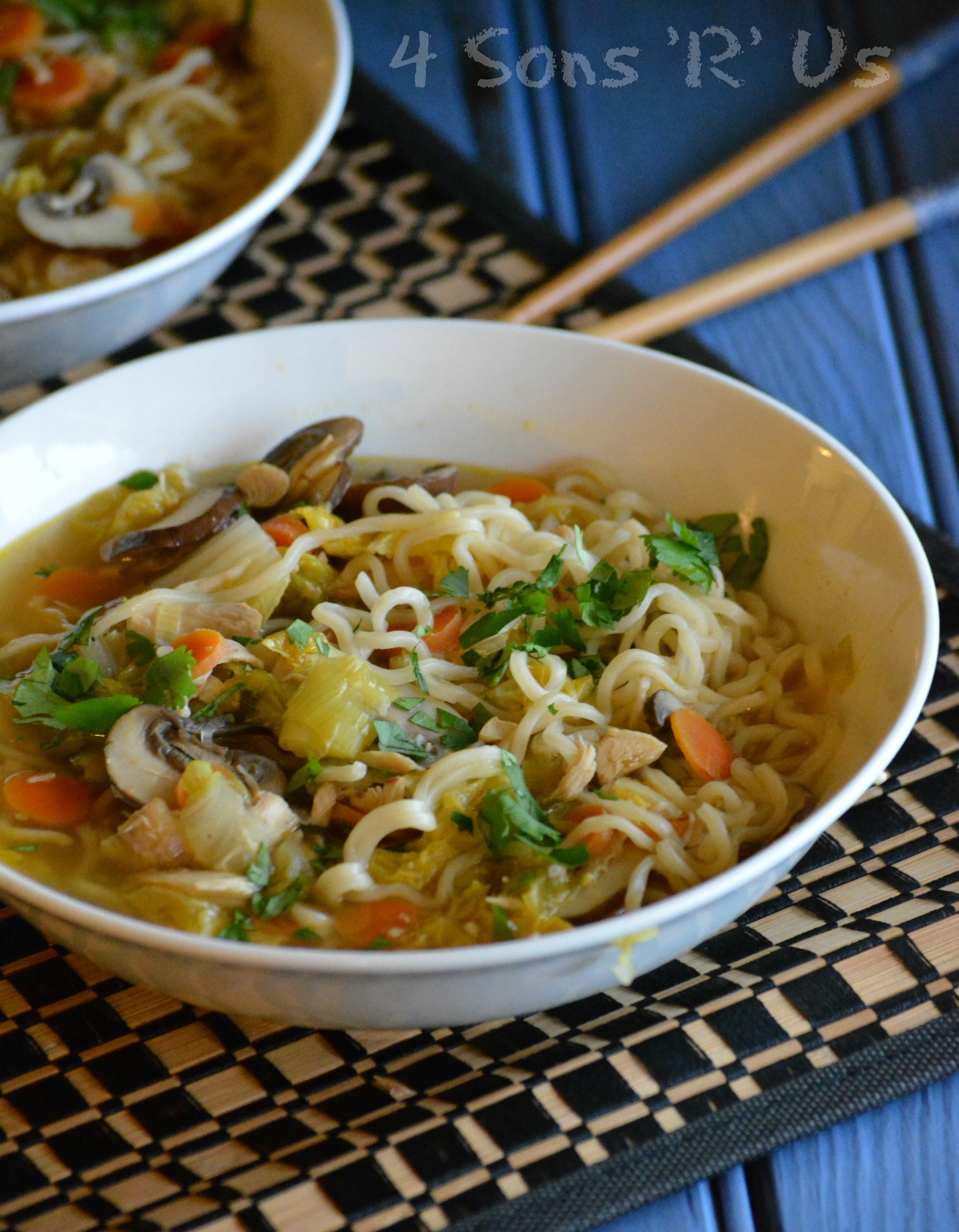 Asian Chicken Noodle Soup - 4 Sons 'R' Us