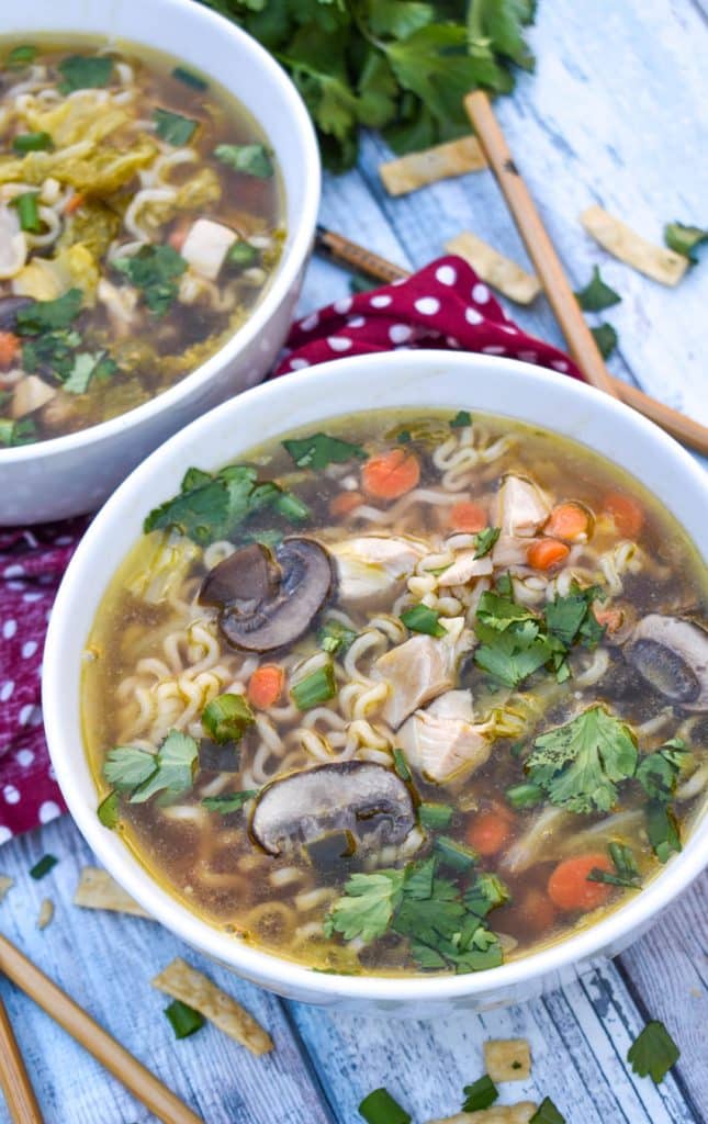 Asian Chicken Noodle Soup - 4 Sons 'R' Us