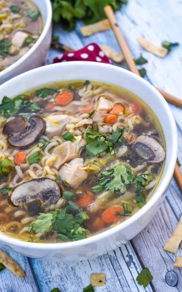 Asian Chicken Noodle Soup - 4 Sons 'R' Us