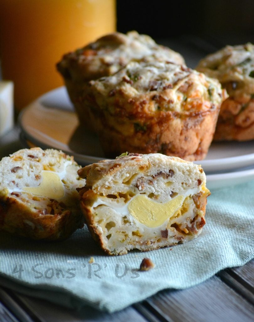 bacon cheddar hard-boiled egg breakfast muffins