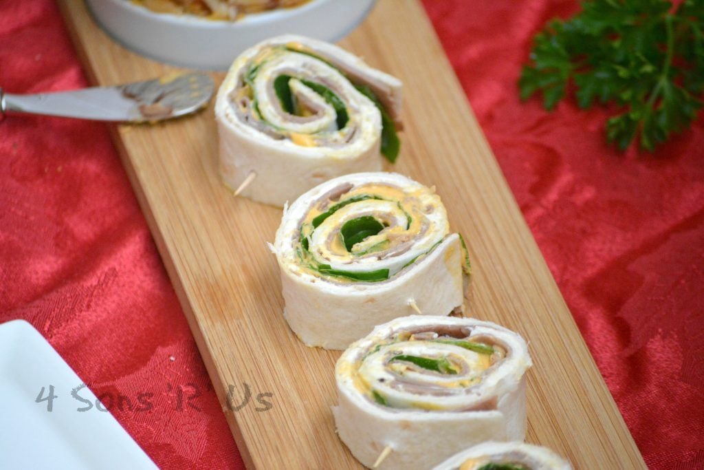 Roast Beef & Cheddar Horseradish Pinwheels