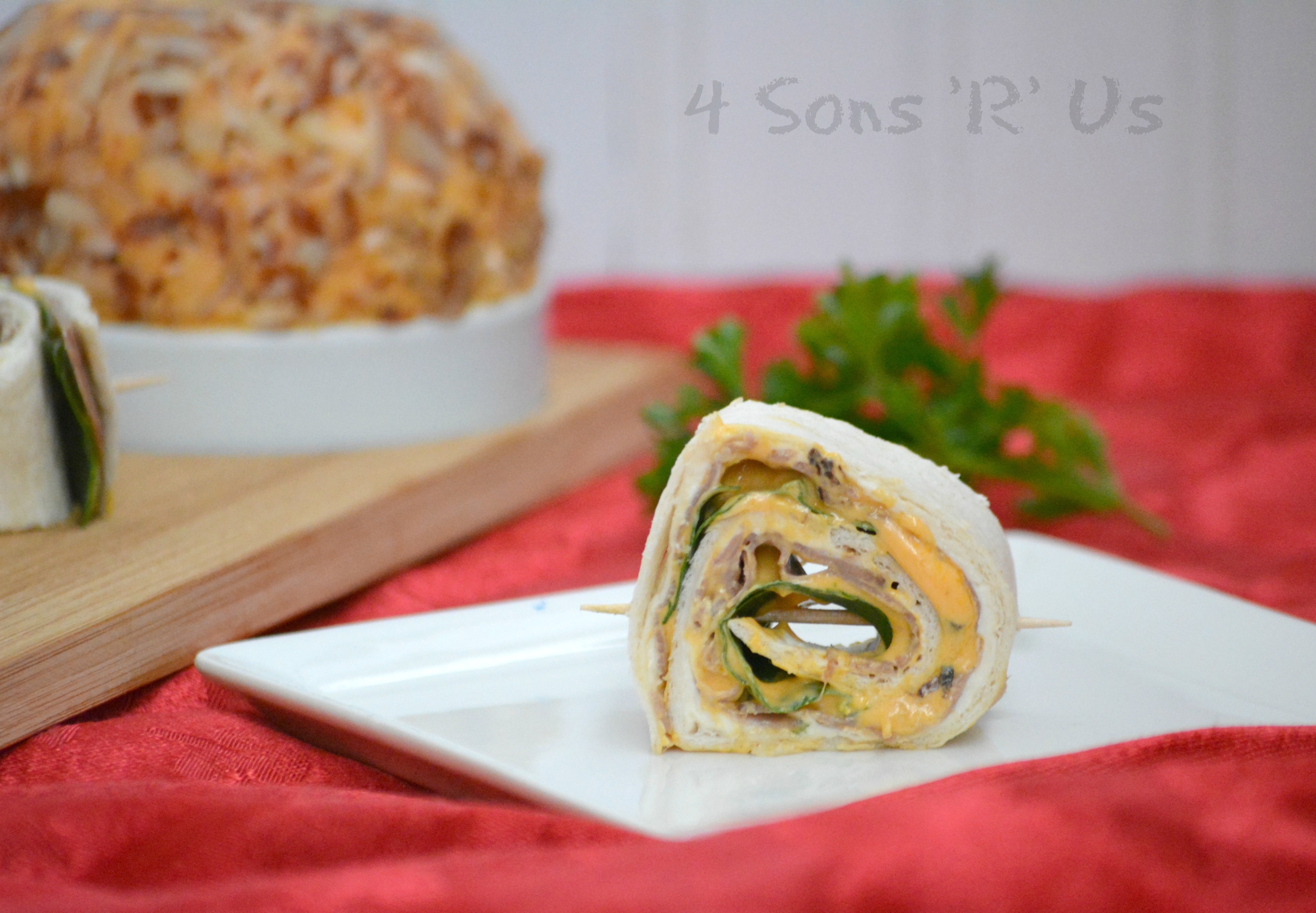 Roast Beef & Cheddar Horseradish Pinwheels 4 Sons 'R' Us