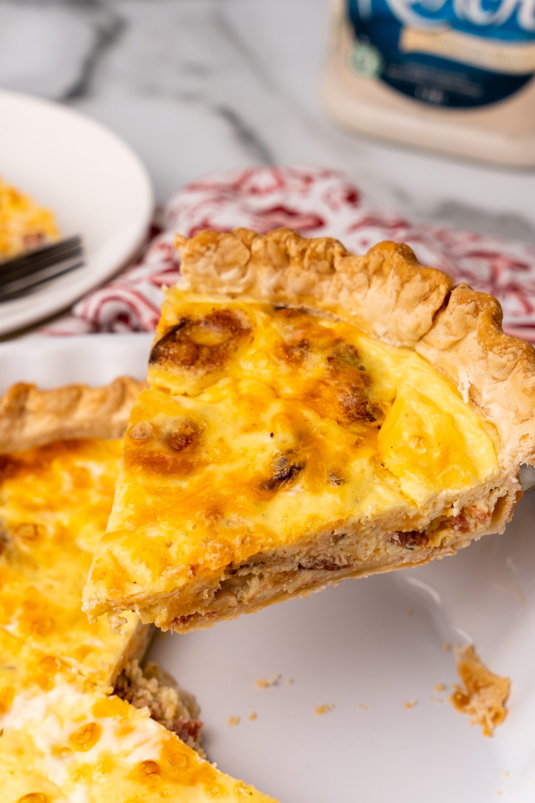 Cheddar Bacon Ranch Quiche - 4 Sons 'R' Us