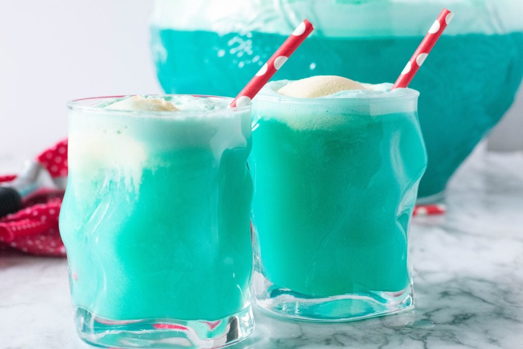 Blue Mixed Drink Recipe - Blue Snowball