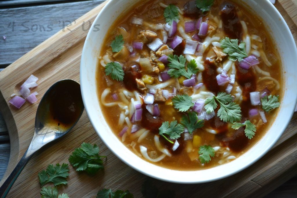 Barbecue Chicken Pizza Soup