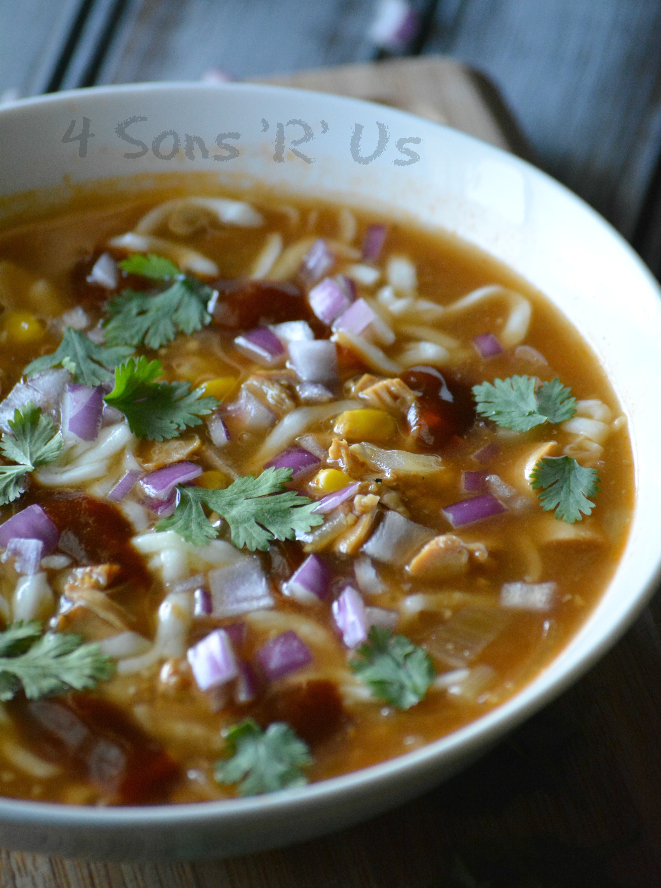 Barbecue Chicken Pizza Soup 4 Sons 'R' Us