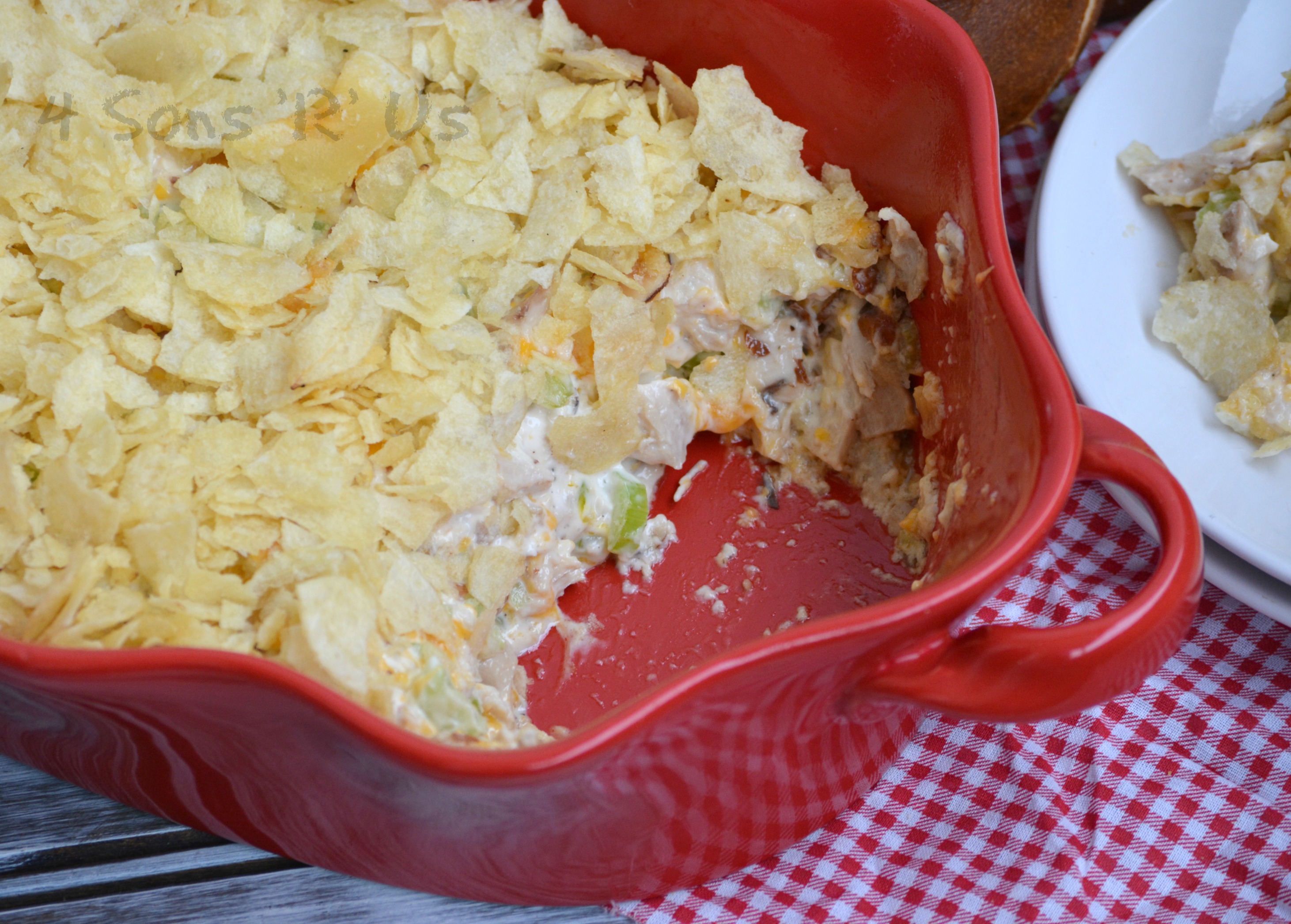 Hot Potato Chip Chicken Salad Casserole 3 4 Sons 'R' Us
