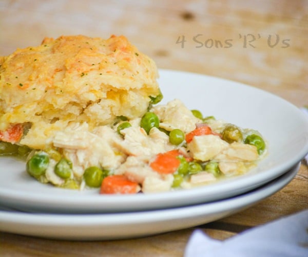 Cheddar Bay Biscuit Topped Chicken And Veggie Cobbler
