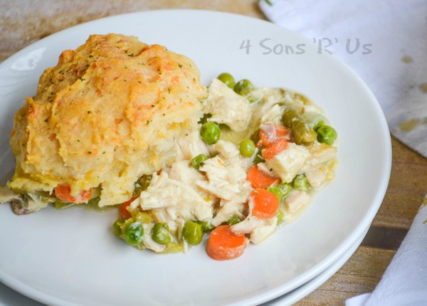 Cheddar Bay Biscuit Topped Chicken And Veggie Cobbler