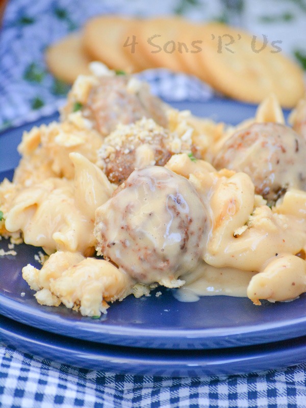 Cheesy Meatball & Shells Casserole