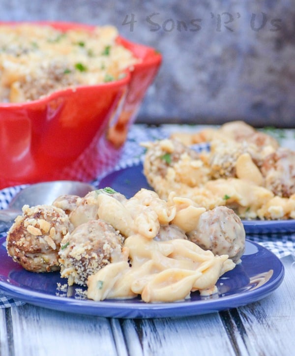 Cheesy Meatball & Shells Casserole