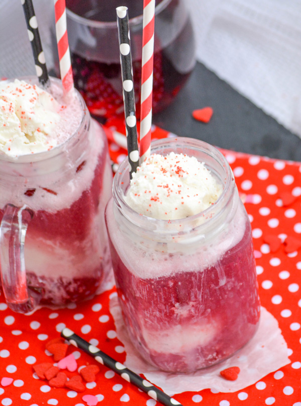 Red Wine Ice Cream Floats