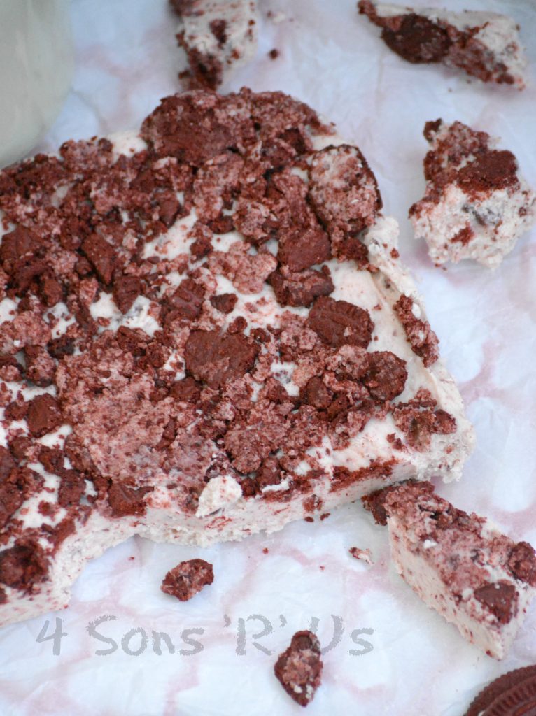 Three Ingredient Red Velvet Oreo Fudge