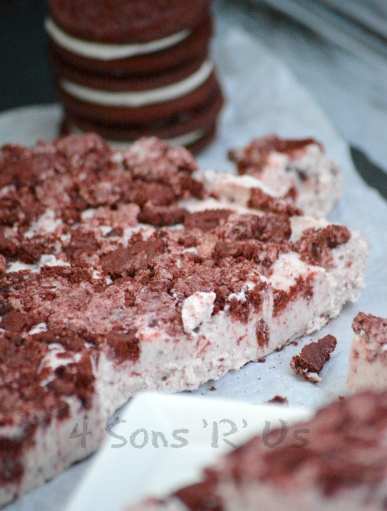 Three Ingredient Red Velvet Oreo Fudge