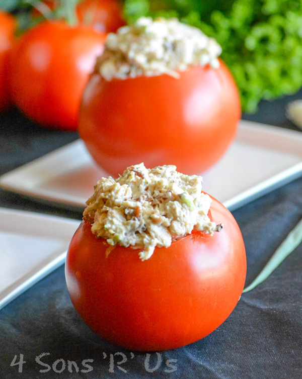 Chicken Bacon Ranch Stuffed Tomatoes