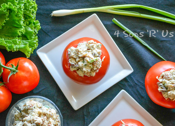 Chicken Bacon Ranch Stuffed Tomatoes