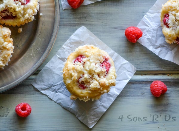 Raspberry Lemon Yogurt Muffins