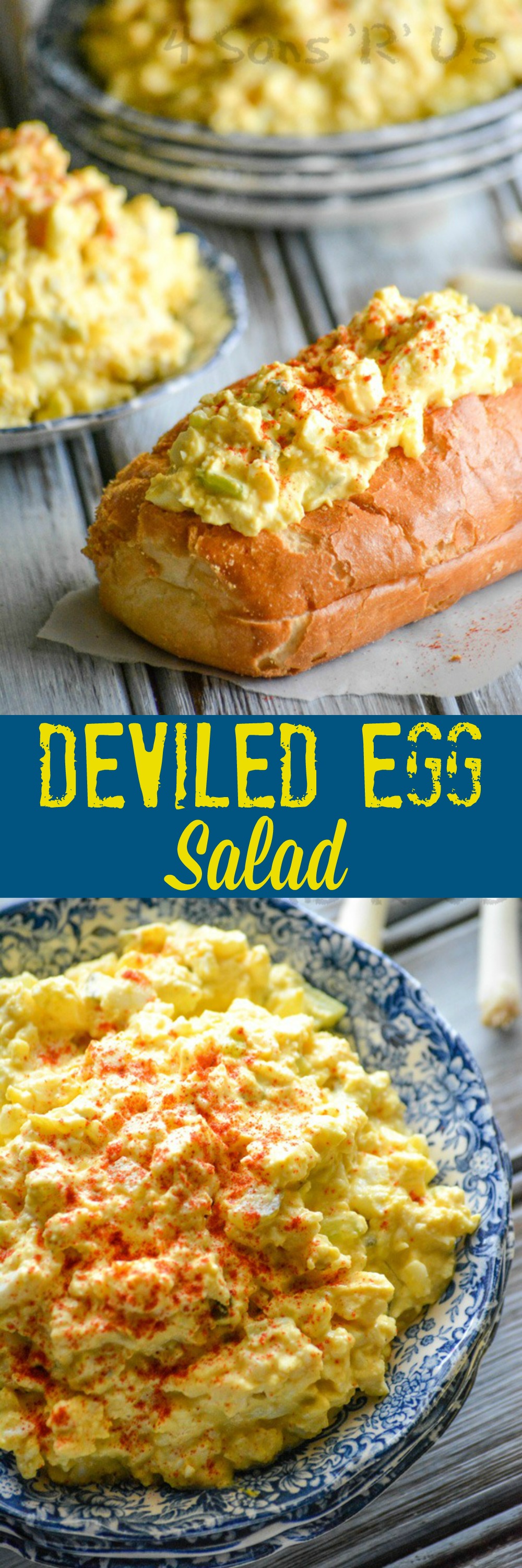 Instead of making deviled eggs with your hard-boiled eggs, opt for this Deviled Egg Salad instead. It's creamy, perfectly seasoned, and topped with a sprinkle of smoked paprika for a pretty finish, that's also quite tasty. It's perfect for holidays like Christmas & Easter, and even parties.