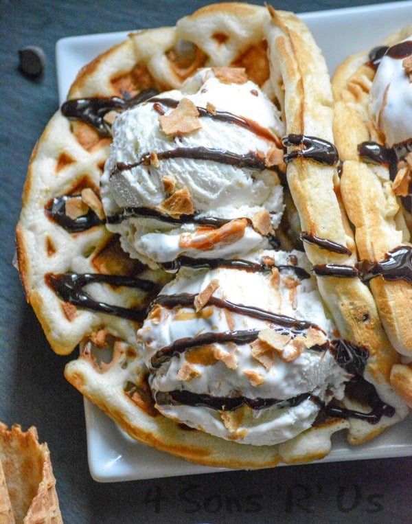 PB Ice Cream Waffle Taco