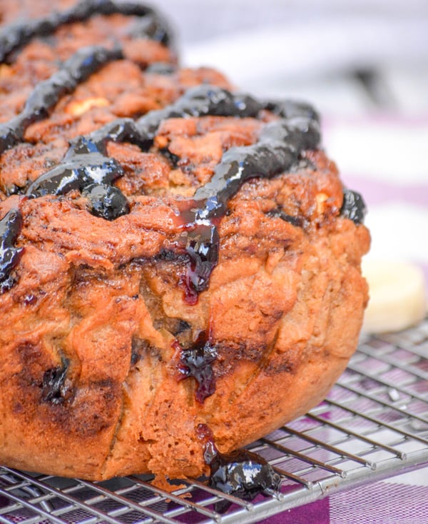 Peanut Butter & Jelly Banana Bread