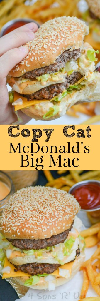 Copy Cat McDonald's Big Mac - 4 Sons 'R' Us