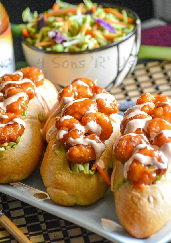 Kung Pao Shrimp Po' Boys