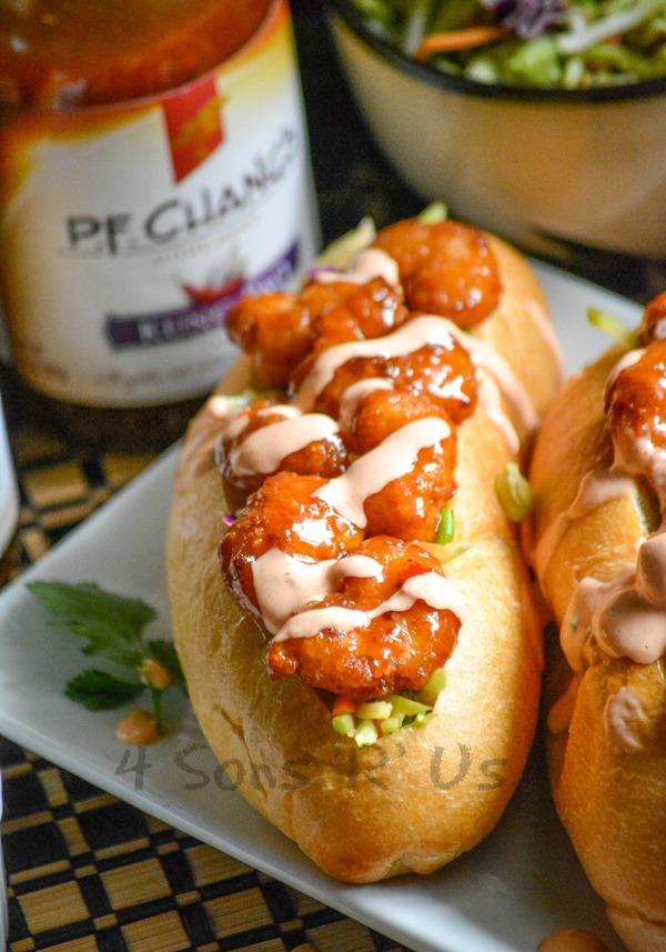 Kung Pao Shrimp Po' Boys