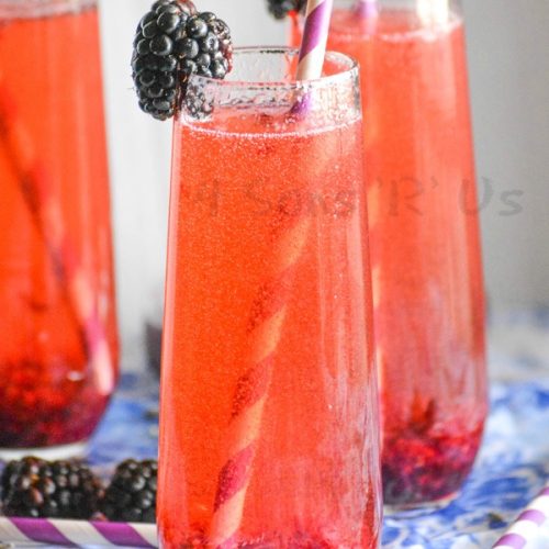 Blackberry Lavender Champagne Cocktail - 4 Sons 'R' Us