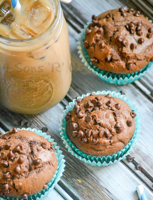 Chocolate Chocolate Chip Mocha Muffins