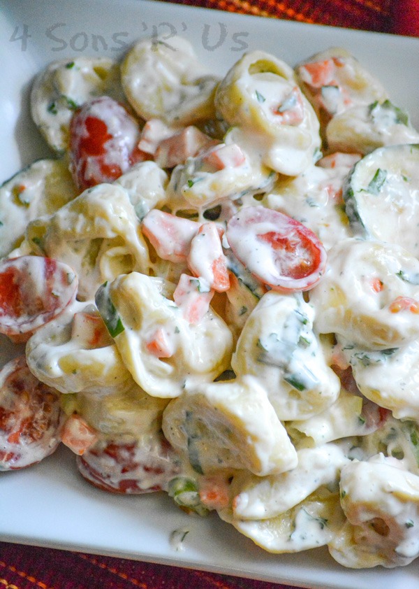 Summertime Tortellini And Vegetable Pasta Salad