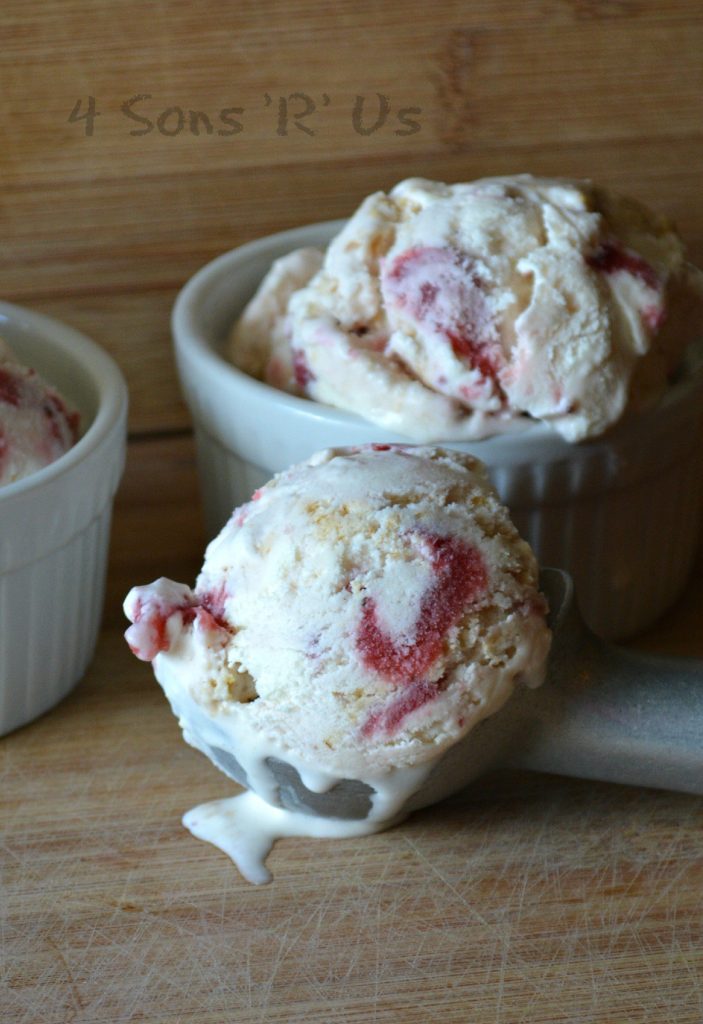 Strawberry Rose Rhubarb Ribbon Ice cream — OhCarlene