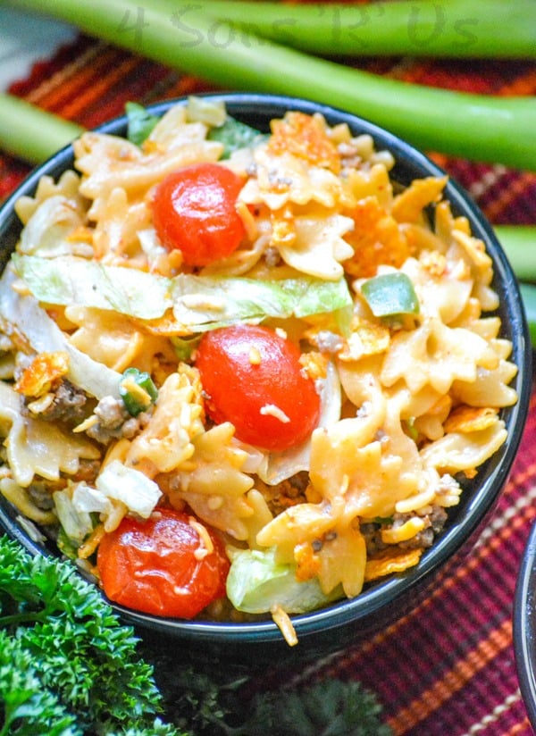 Crunchy Doritos Taco Pasta Salad