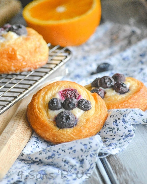 Blueberry Cream Cheese Danish