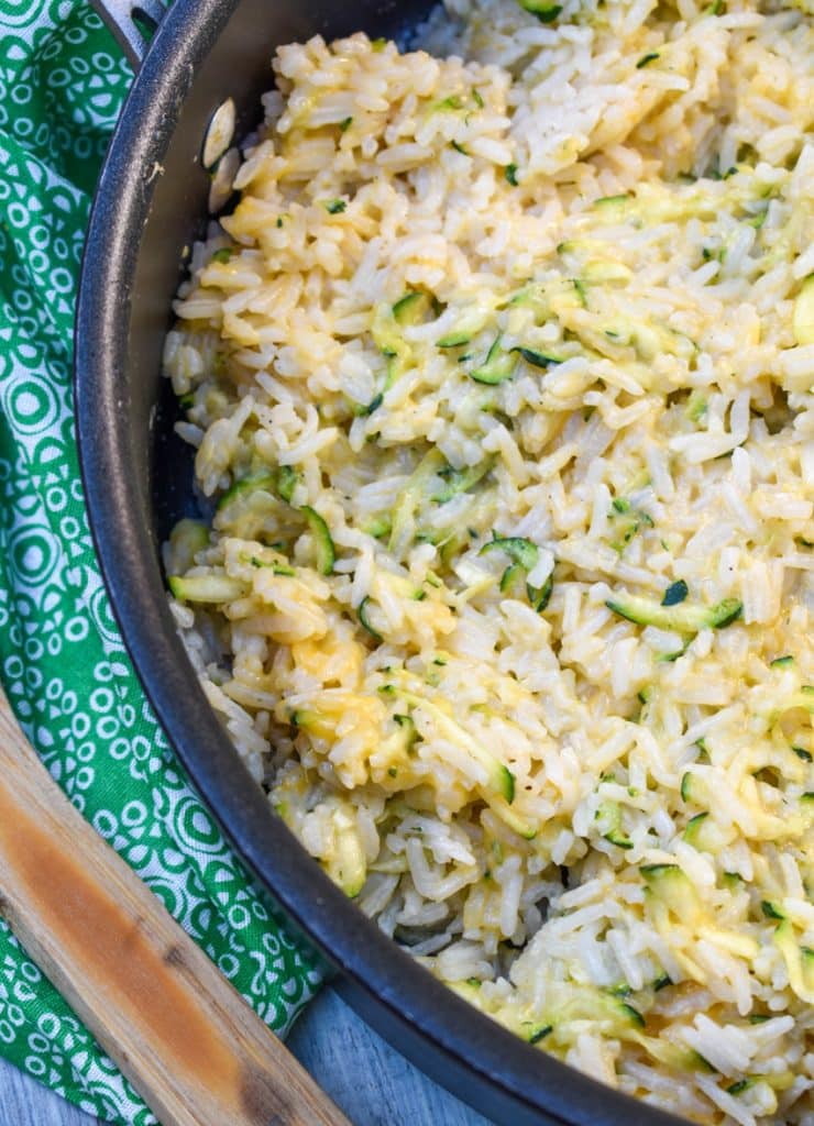 Cheesy Zucchini Rice - 4 Sons 'R' Us