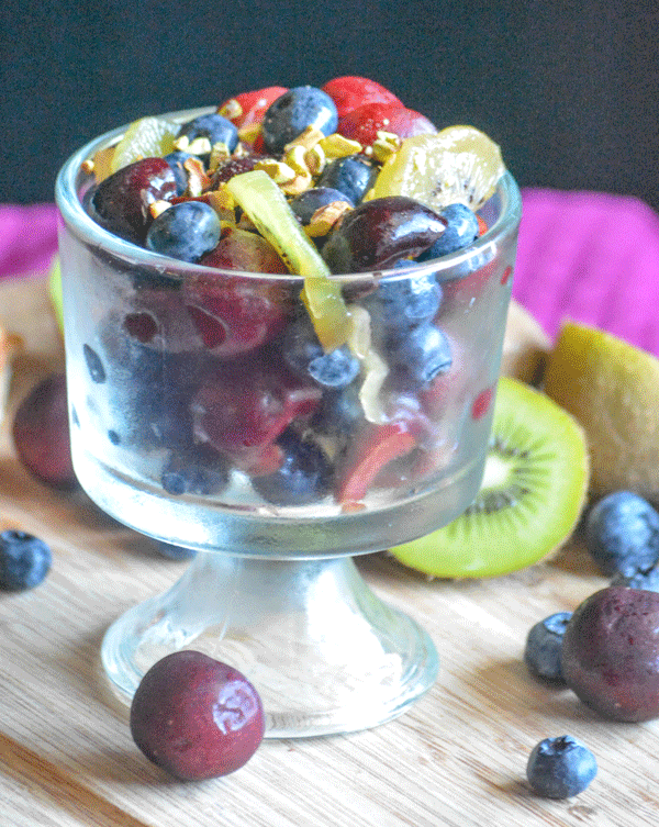 SUMMER CHERRY-BERRY FRUIT SALAD - THE SIMPLE VEGANISTA