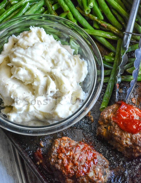 Sheet Pan Meatloaf Supper