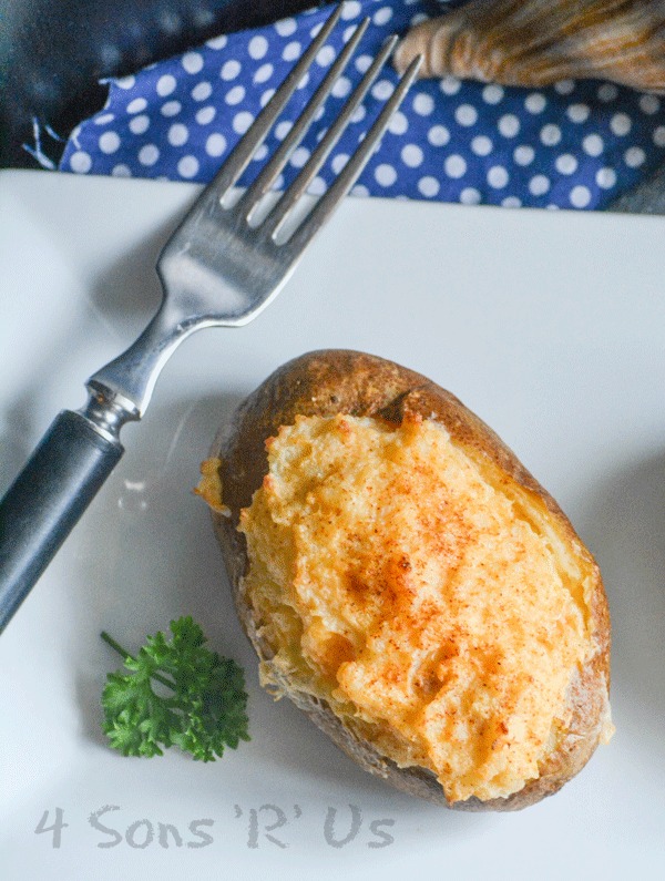 Twice Baked Crab Stuffed Potatoes