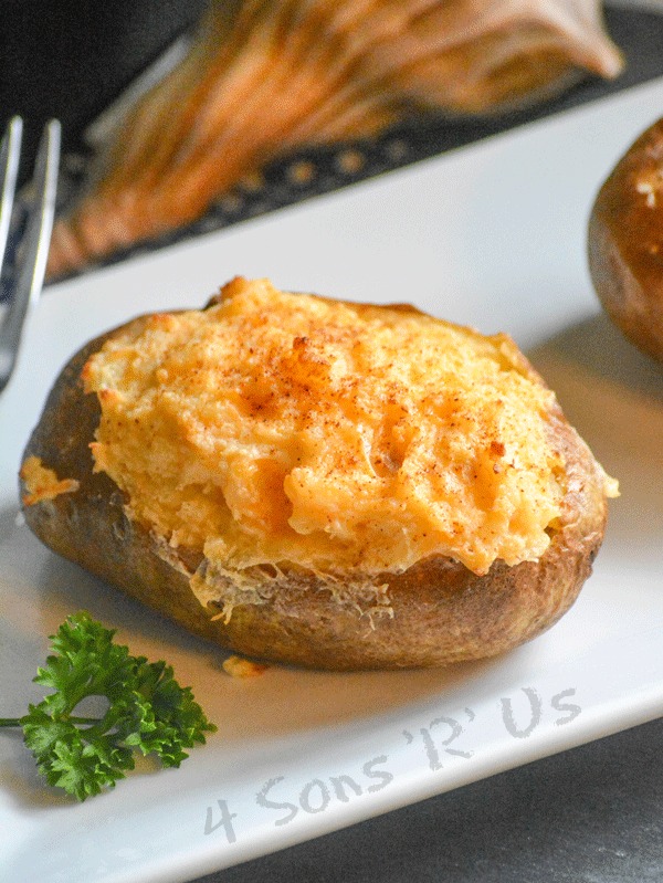 Twice Baked Crab Stuffed Potatoes