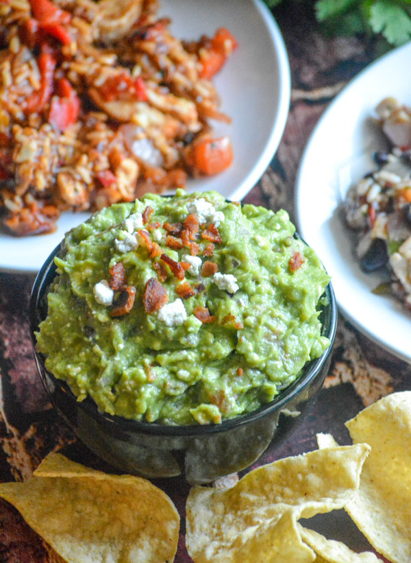 Bacon Blue Cheese Guacamole