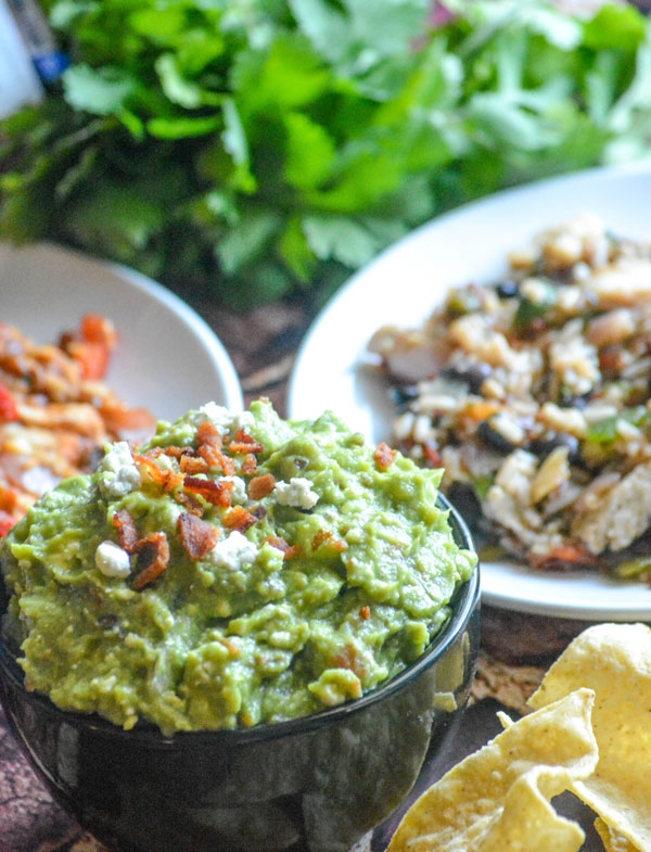 Bacon Blue Cheese Guacamole